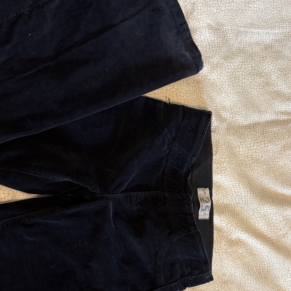 Free People Black Corduroy Pants